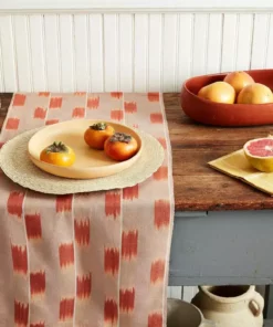 Minna Best Sellers Ikat Table Runner - Rust