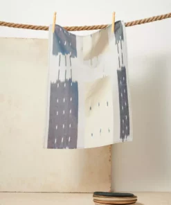 Minna Ikat Towel Indigo Handcrafted