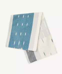 Minna Ikat Towel Indigo Handcrafted