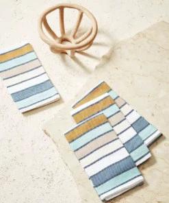 Minna Lago Stripe Napkin Set Kitchen + Dining