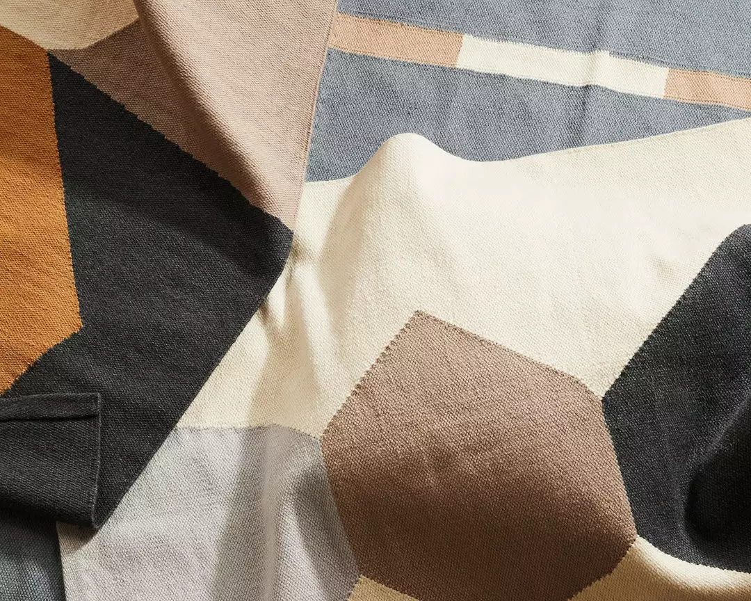 Minna Lines Wool Rug - Dusk 4 Minna Lines Wool Rug - Dusk