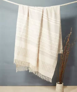 Minna Marta Throw Blanket - Cream