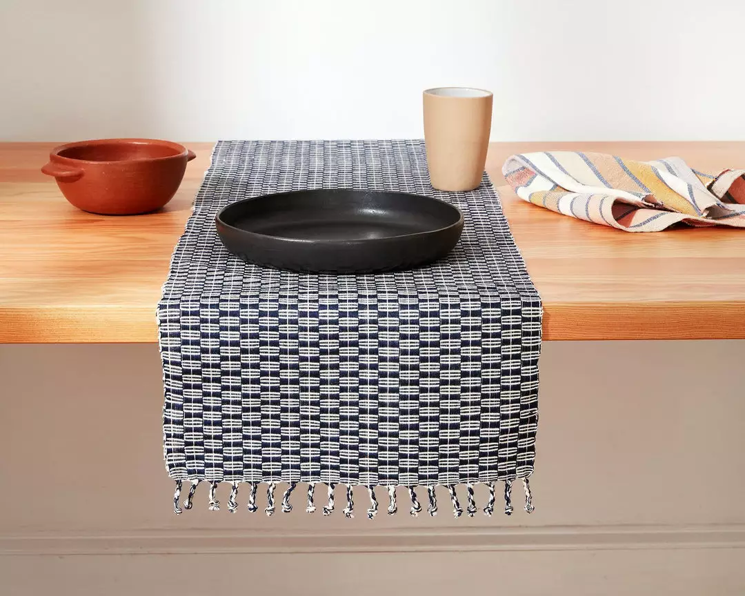 Minna Kitchen + Dining Panalito Table Runner - Indigo 4 Minna Kitchen + Dining Panalito Table Runner - Indigo