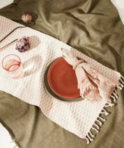 Minna Kitchen + Dining Panalito Table Runner - Peach