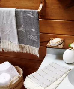 Minna Shapes Hand / Kitchen Towel - Blue Best Sellers