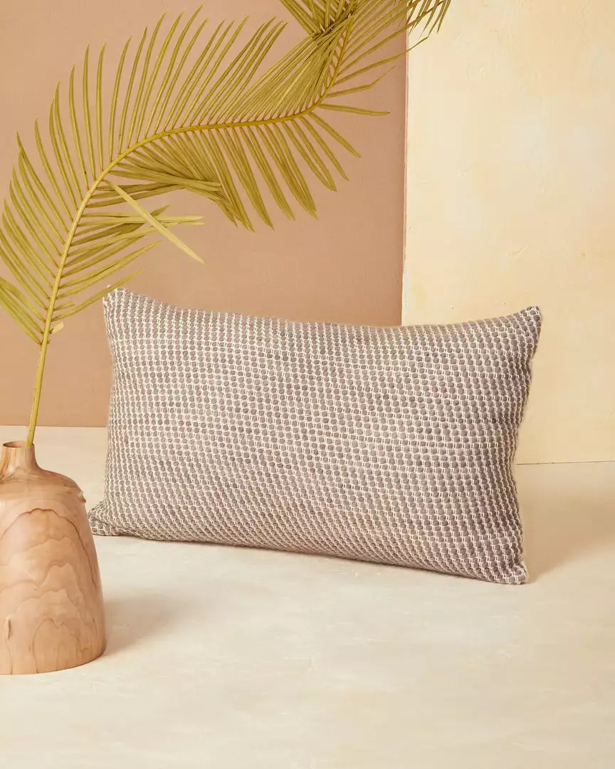 Minna Sheila Merino Lumbar Pillow - Fog Home Goods 1 Minna Sheila Merino Lumbar Pillow - Fog Home Goods