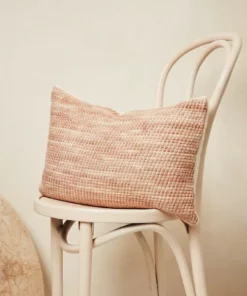 Minna Sheila Merino Lumbar Pillow - Salmon