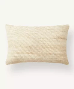 Minna Sheila Merino Lumbar Pillow - Wheat