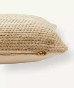Minna Sheila Merino Lumbar Pillow - Wheat