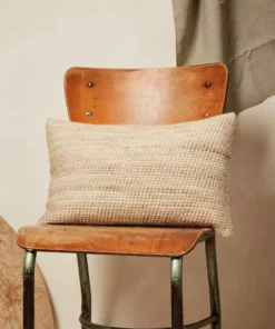 Minna Sheila Merino Lumbar Pillow - Wheat