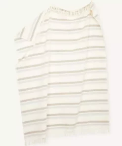 Minna Sky Stripe Throw Blanket Home Goods
