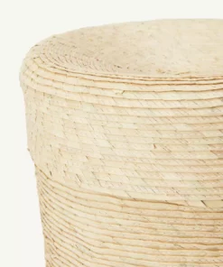 Minna Lidded Palm Basket 17 Minna Lidded Palm Basket