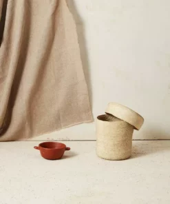 Minna Lidded Palm Basket 18 Minna Lidded Palm Basket