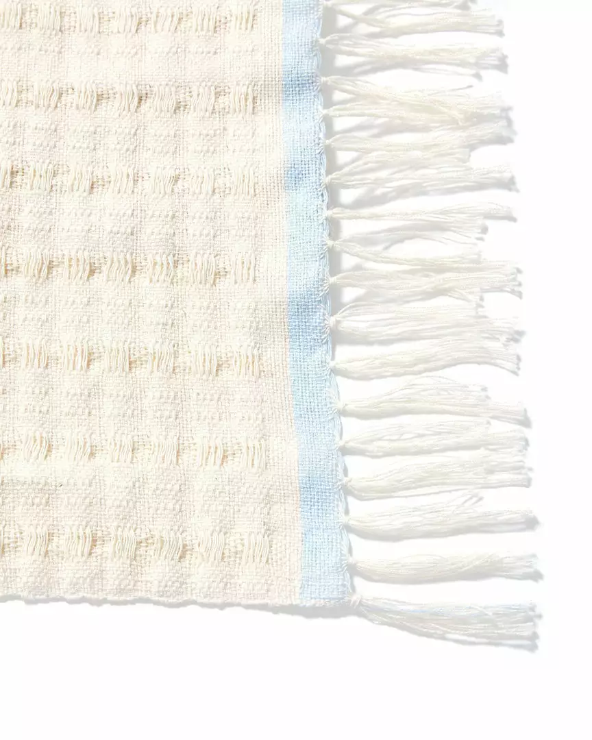 Minna Handcrafted Texture Placemat - Blue 3 Minna Handcrafted Texture Placemat - Blue