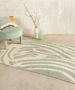 Kiliim Mint Markings Wool Rug