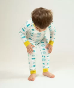 Mirasa Design Kids' Porcupine Pajama Set - Blue + Celery Kids' + Baby