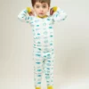 Mirasa Design Kids' Porcupine Pajama Set - Blue + Celery Kids' + Baby