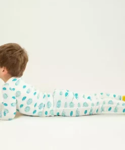 Mirasa Design Kids' Porcupine Pajama Set - Blue + Celery Kids' + Baby