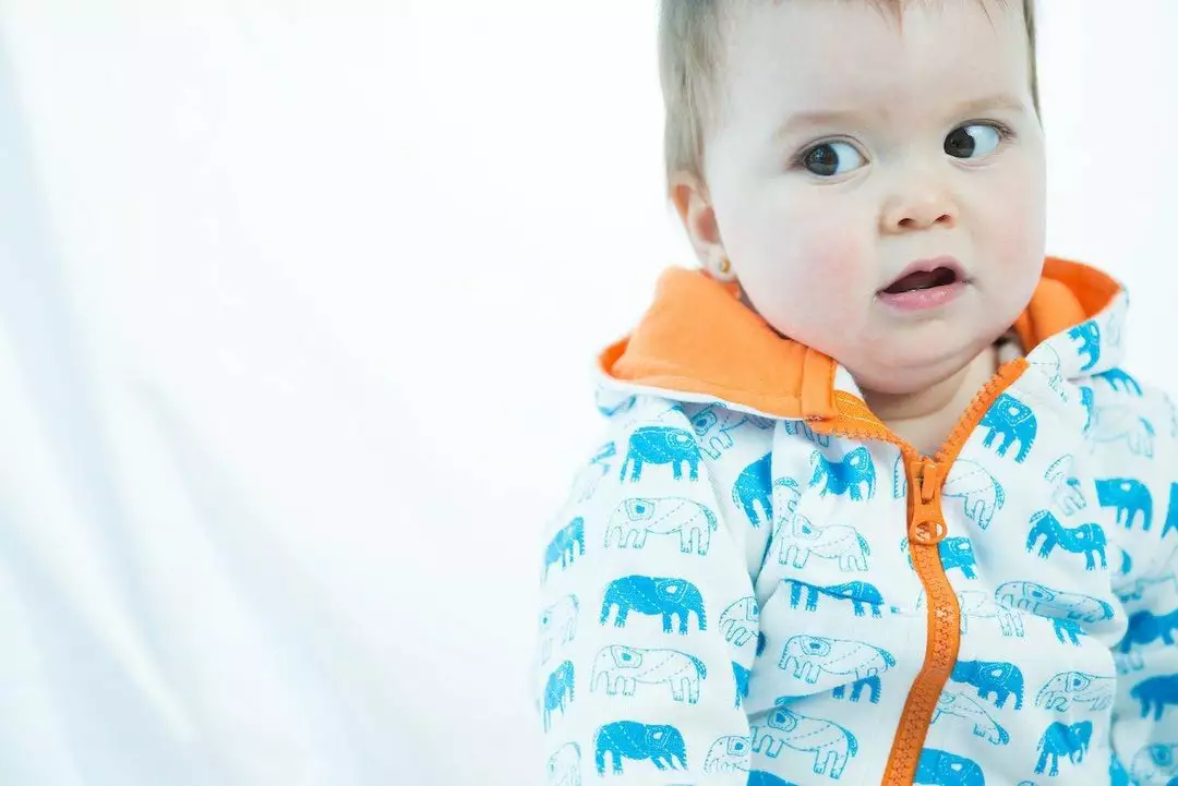 Mirasa Design Baby Elephant Hoodie - Orange 5 Mirasa Design Baby Elephant Hoodie - Orange