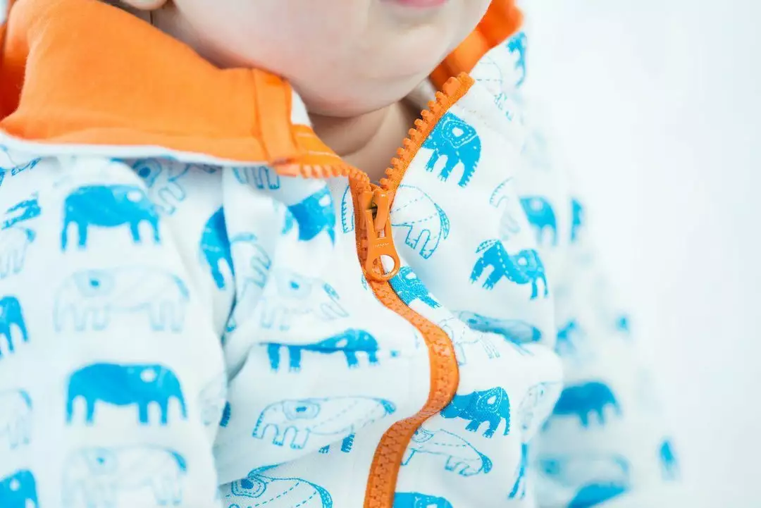Mirasa Design Baby Elephant Hoodie - Orange 3 Mirasa Design Baby Elephant Hoodie - Orange