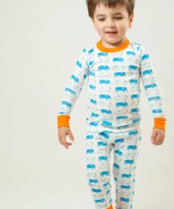 Mirasa Design Kids' + Baby Kids' Elephant Pajama Set - Orange