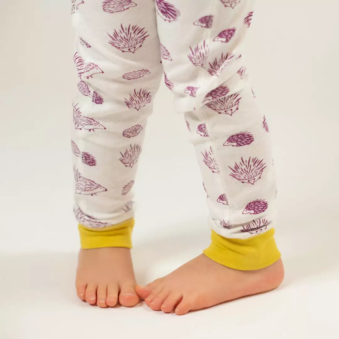 Mirasa Design Kids' Porcupine Pajama Set - Fuchsia + Celery Kids' + Baby 4 Mirasa Design Kids' Porcupine Pajama Set - Fuchsia + Celery Kids' + Baby
