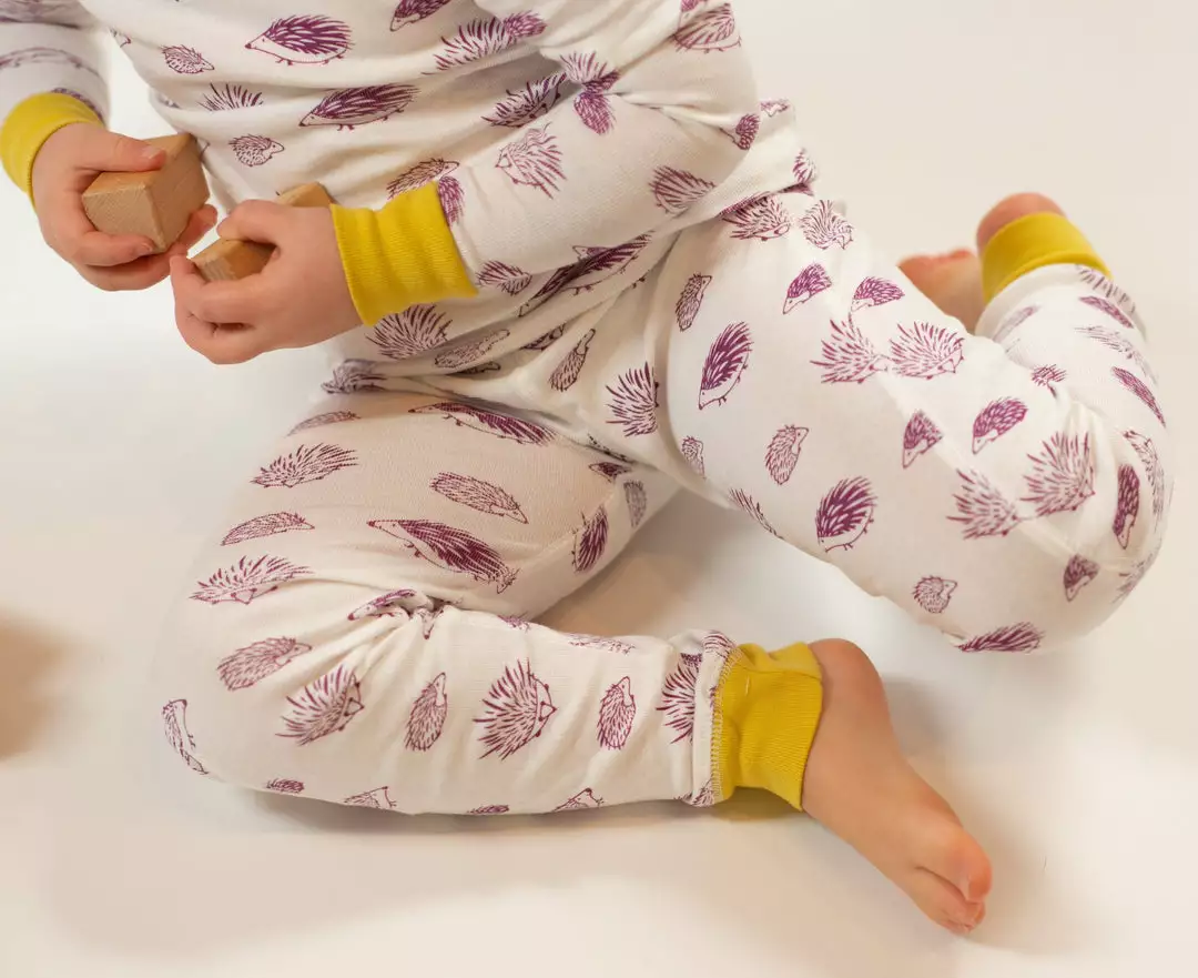 Mirasa Design Kids' Porcupine Pajama Set - Fuchsia + Celery Kids' + Baby 5 Mirasa Design Kids' Porcupine Pajama Set - Fuchsia + Celery Kids' + Baby