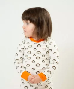 Mirasa Design Kids' + Baby Kids' Monkey Pajama Set - Orange