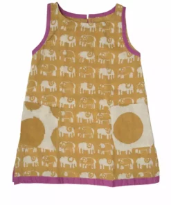 Mirasa Design Baby Elephant Dress - Forest Yellow Kids' + Baby