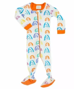Mirasa Design Baby Footed Rainbow Onesie Kids' + Baby