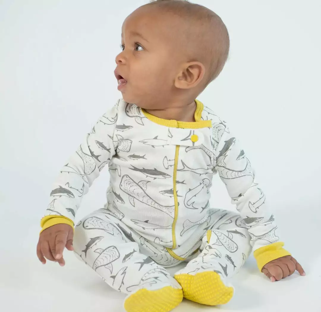 Mirasa Design Baby Footed Shark Onesie Kids' + Baby 1 Mirasa Design Baby Footed Shark Onesie Kids' + Baby