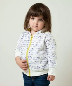 Mirasa Design Baby Hippo + Rhino Hoodie - Celery Kids' + Baby