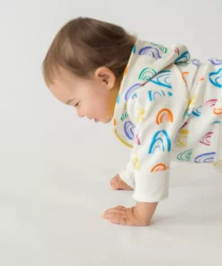 Mirasa Design Kids' + Baby Baby Rainbow Hoodie - Orange