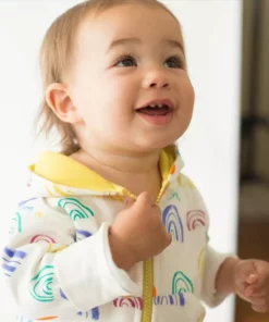 Mirasa Design Kids' + Baby Baby Rainbow Hoodie - Orange