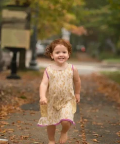 Mirasa Design Baby Vine Dress - Forest Yellow Kids' + Baby