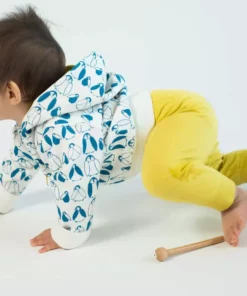 Mirasa Design Baby Penguin Hoodie - Celery
