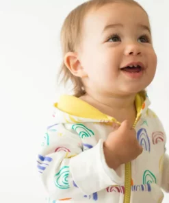 Mirasa Design Baby Rainbow Hoodie - Celery 5 Mirasa Design Baby Rainbow Hoodie - Celery