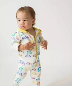 Mirasa Design Baby Rainbow Hoodie - Celery