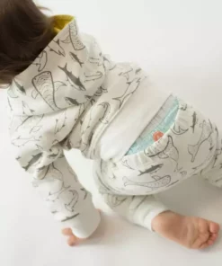 Mirasa Design Kids' + Baby Baby Shark Hoodie - Celery 7 Mirasa Design Kids' + Baby Baby Shark Hoodie - Celery