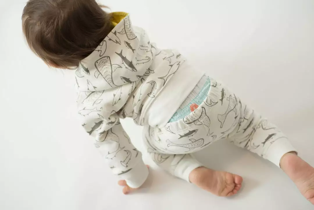 Mirasa Design Kids' + Baby Baby Shark Hoodie - Celery 4 Mirasa Design Kids' + Baby Baby Shark Hoodie - Celery