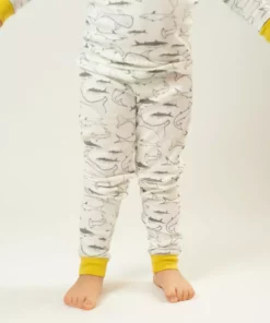 Mirasa Design Kids' + Baby Kids' Shark Pajama Set - Celery 11 Mirasa Design Kids' + Baby Kids' Shark Pajama Set - Celery