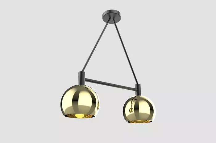 Dounia Home Mishal Chandelier - Brass Lighting 2 Dounia Home Mishal Chandelier - Brass Lighting