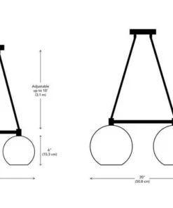 Dounia Home Mishal Chandelier - Copper Lighting
