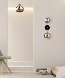 Dounia Home Mishal Semi-Flush Ceiling Light - Copper