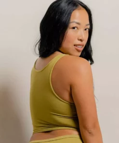 Mary Young Wallace Bamboo Crop Top New Arrivals