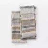 Coyuchi Home Goods Mojave Linen Kitchen Towel Set - Gray
