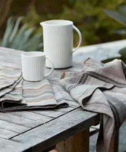 Coyuchi Home Goods Mojave Linen Kitchen Towel Set - Gray