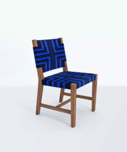 Masaya & Co. Monimbo Dining Chair - Midnight Blue Pattern Furniture