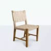Masaya & Co. Handcrafted Monimbo Leather Dining Chair
