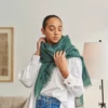 Studio Variously Accessories Moss Linen Scarf 